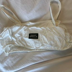 Daily Drills White Bubble Bra